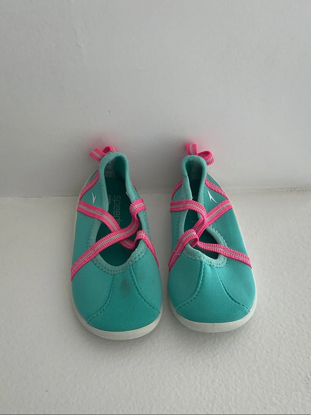 Speedo Teal Water Shoes with Pink Straps
